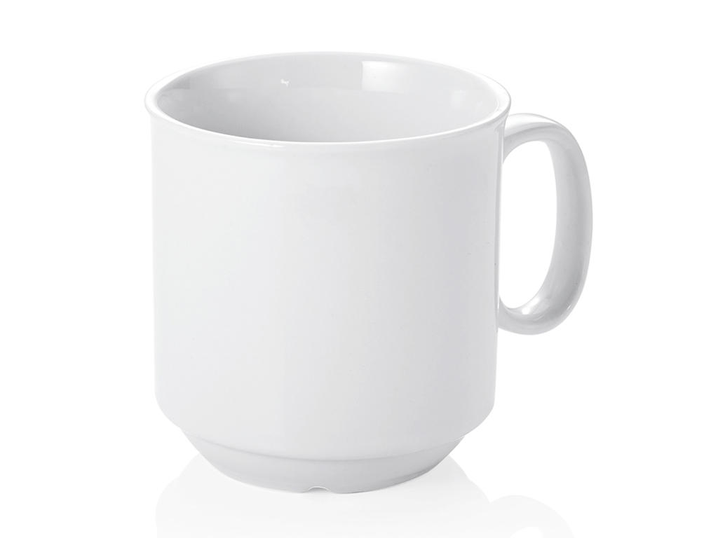 Mug w/handle White 30 cl Stackable