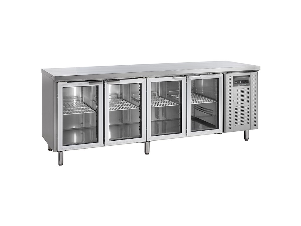 Refrigerated display case 4 glass doors GN1/1
