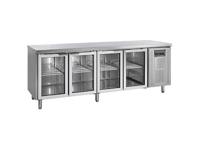 Refrigerated display case 4 glass doors GN1/1