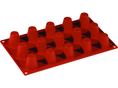 Baking Mold Silicone 1/3 GN, 15 Cones