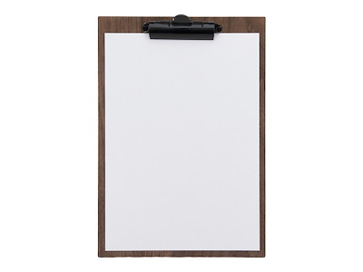 Menu Card Sign Clip Walnut A4