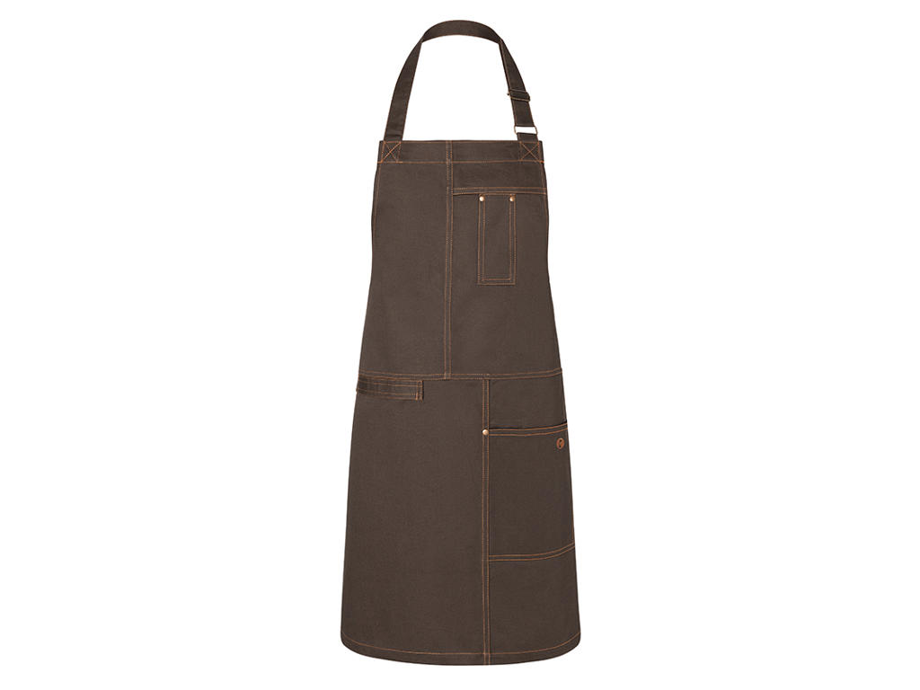 Apron with pockets Brown 68x80 cm