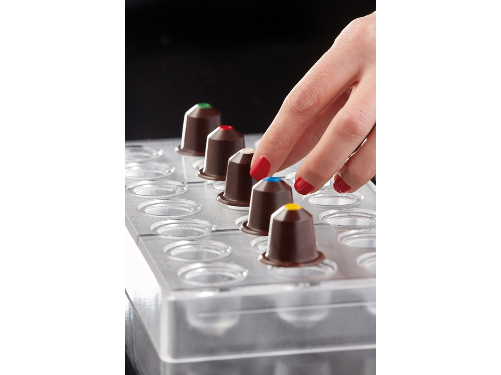 Chocolate mold 21 pcs., Capsule