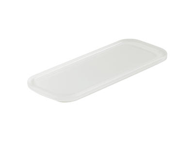 Tray with groove 24.5x9 cm White Mealplak