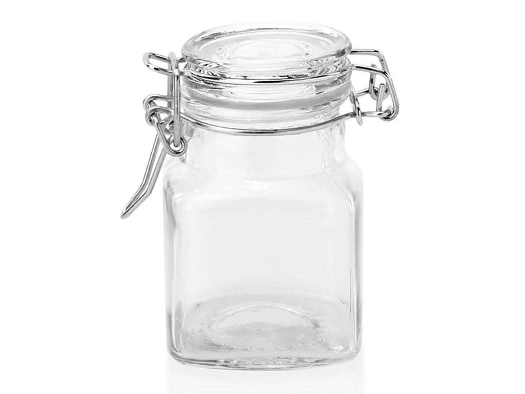 Canning jar 100 ml Ø4x8cm Square