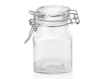 Canning jar 100 ml Ø4x8cm Square