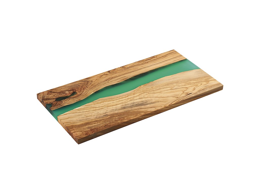 Serving board Olive wood Green 45x22x1.5c
