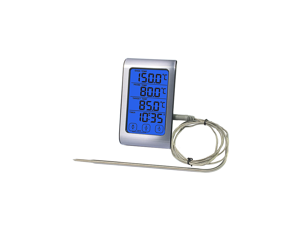 Roasting thermometer -10/+300 gr with blue display