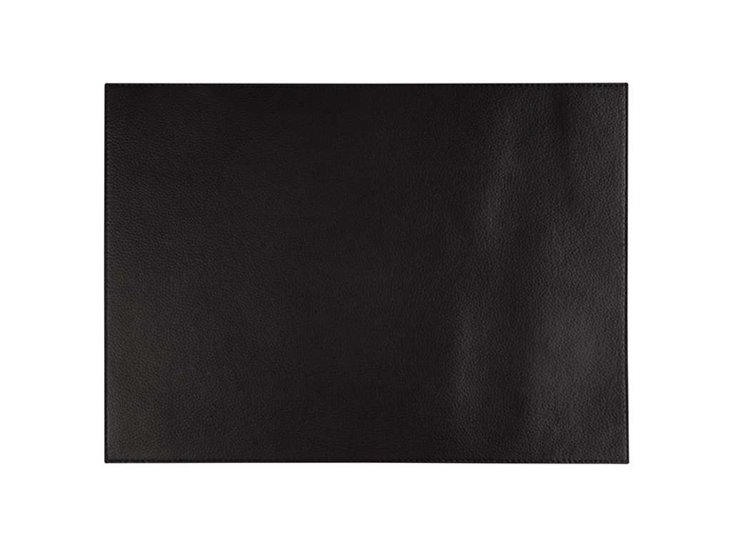 Table mat Black 45 x 32.5 cm artificial leather