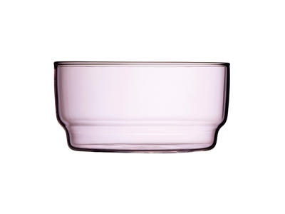 Bowl Glass Torino 12 cm 2 pcs. Pink