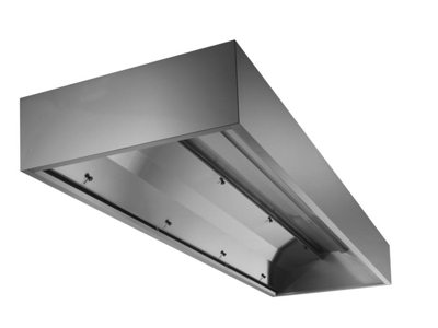 Extractor hood 2000x1200 mm wall with condensation cover