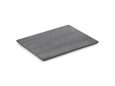 Serving Platter with Porcelain Black Stripe GN1/2 - 10x325x265mm