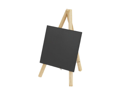 Board with mini easel light wood table 3 s