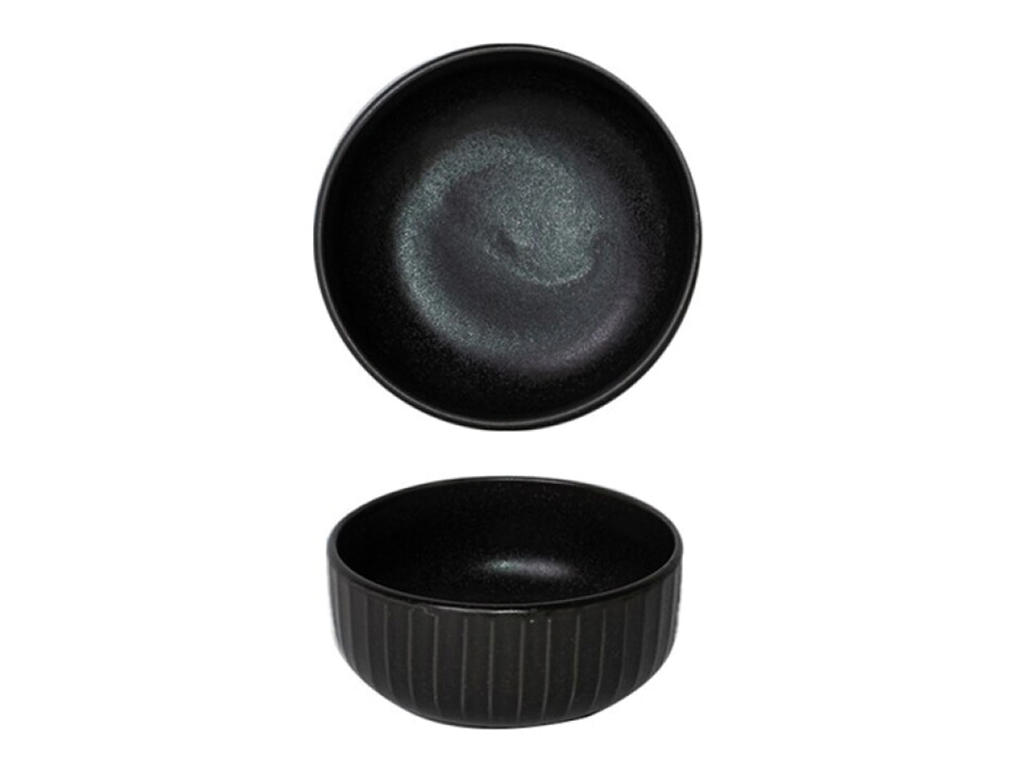 Bowl High Ø11.5 cm Black Gordion