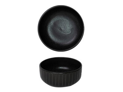 Bowl High Ø11.5 cm Black Gordion
