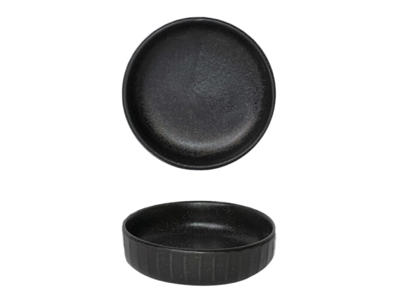 Bowl Low Ø11.5 cm Black Gordion