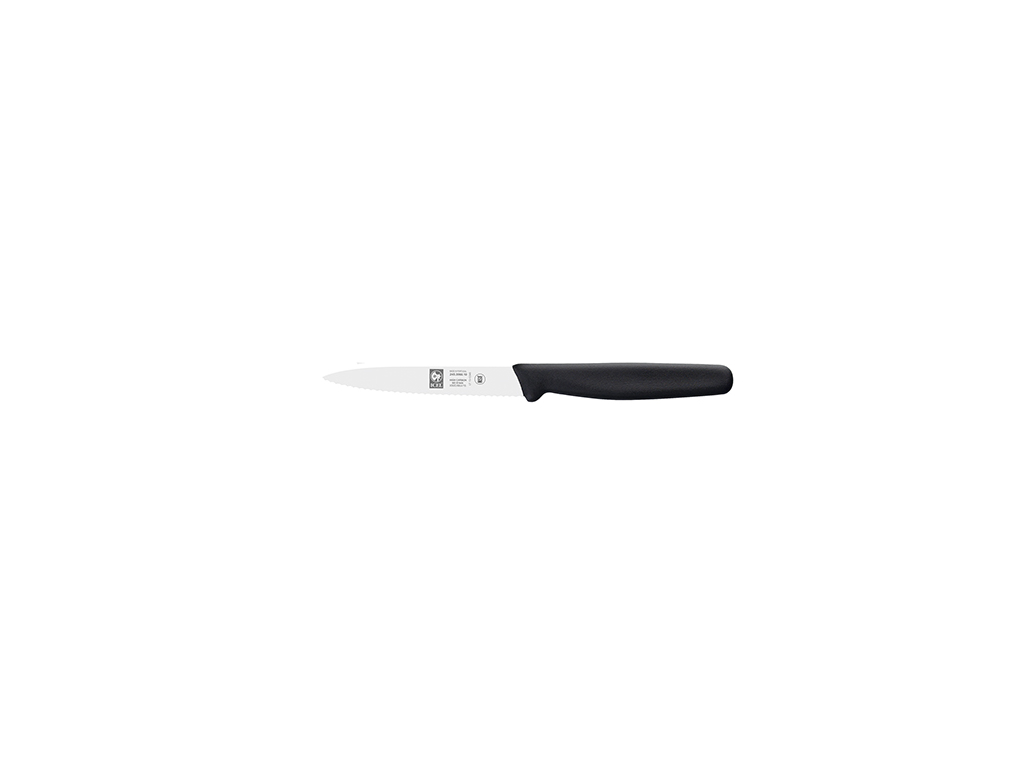 Decorative Knife - Stainless Steel - Black - 100mm - Wavy Blade