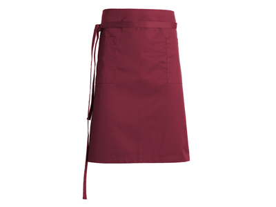Apron with pockets bordeaux 110x60 cm