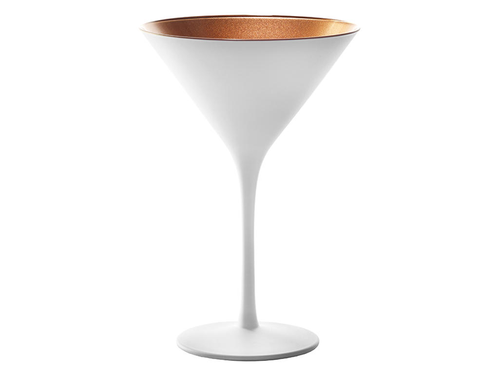 Cocktail Glass with Glass White/Bronze Size 24cl - 172x116mm
