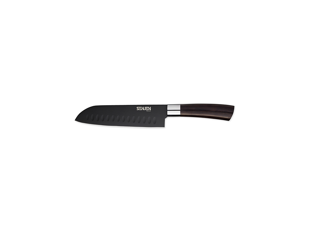 Santoku knife, 17.5 cm, Senjen Black