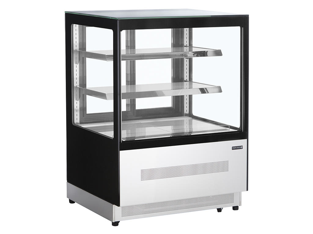 Refrigerated display case 2 shelves +2-+8C Black