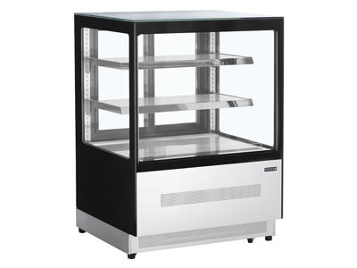 Refrigerated display case 2 shelves +2-+8C Black