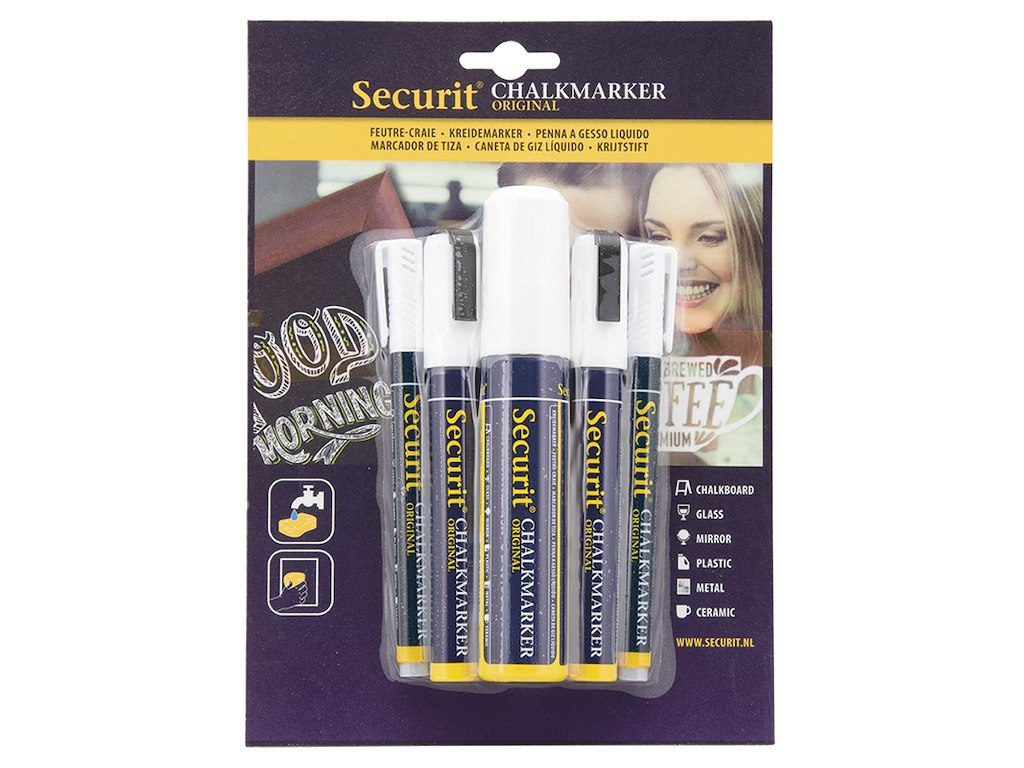 Marker 5-p White 2x1-2mm/2x2-6mm/1x7-15mm