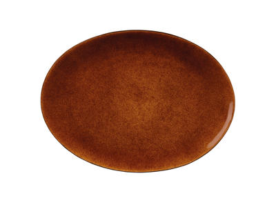 Bitz Plate 45x34 cm Black/Amber