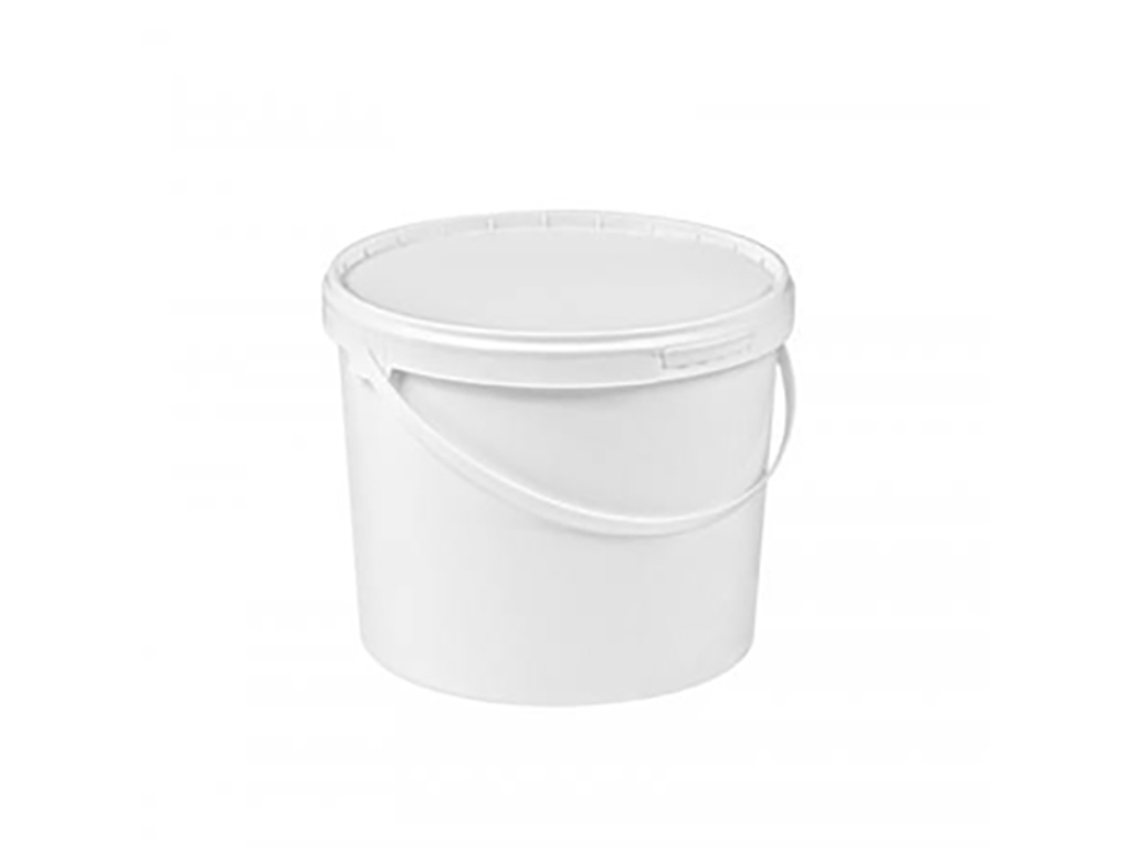 Bucket with lid 5.8 L White plastic -20+85C
