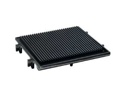 Griddle plate ribbed for 1 burner 33x6x34 cm 70