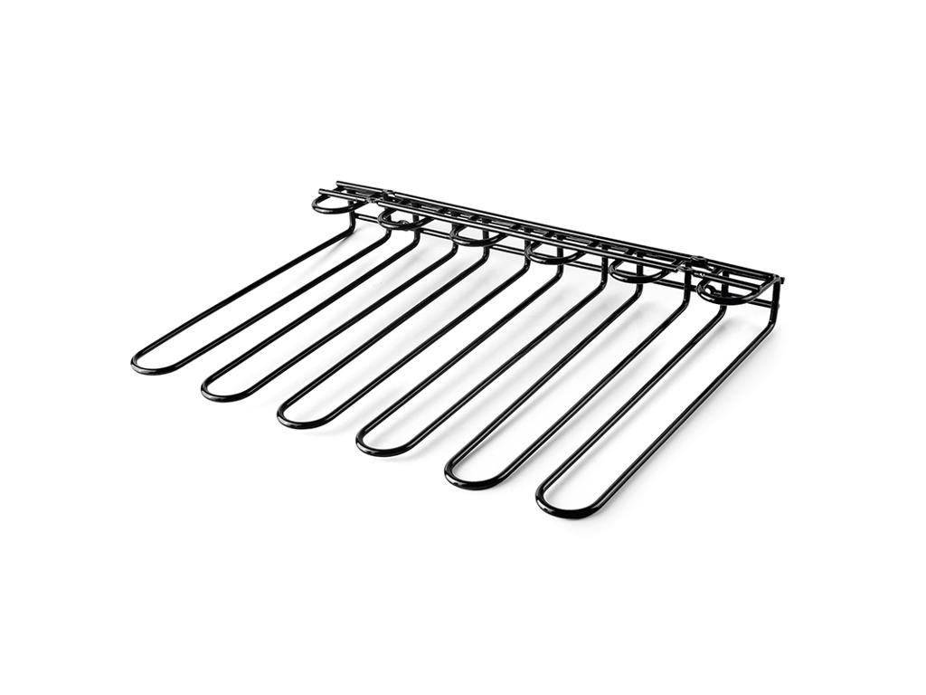 Glass hanger Black 5 rows ceiling/wall Lacor