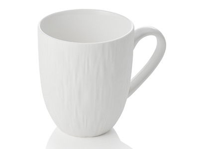 Krus med hank 330 ml Shiro Hvid