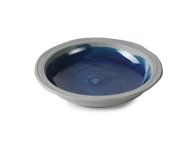 No.W Deep Plate Ø 21 cm Blue/Gray