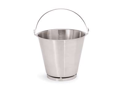 Bucket of stainless steel