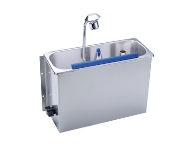 Scoopwasher for ice cream scoops single wall mount.