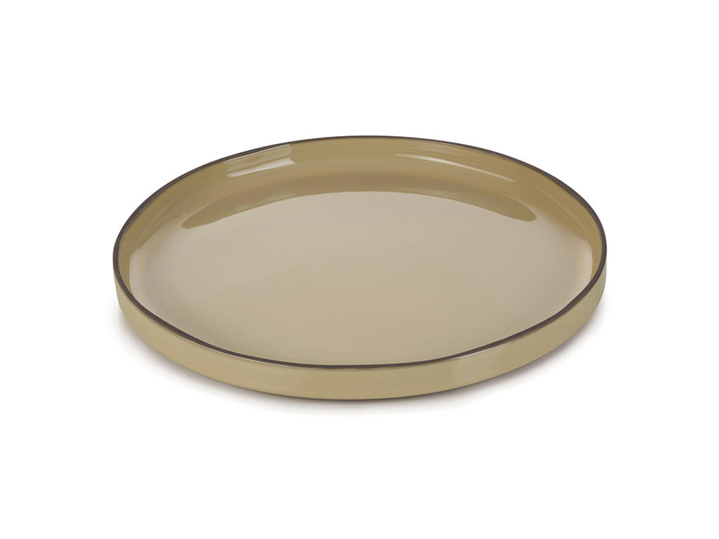 Plate Ø26 cm Beige Caractere
