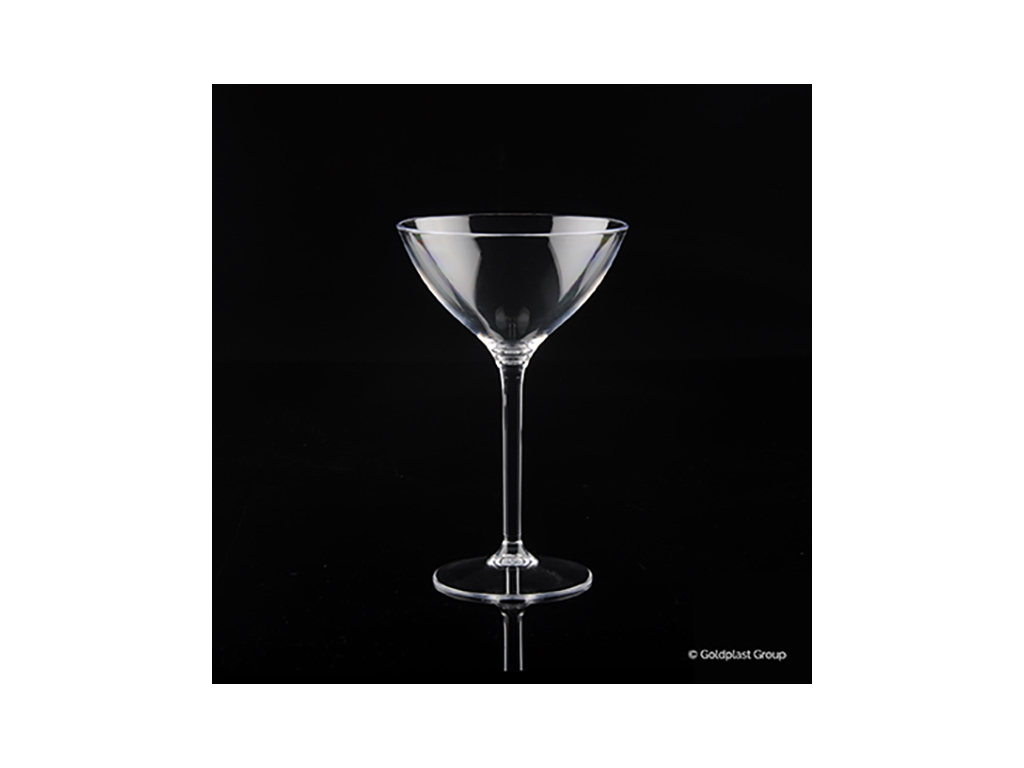 Cocktail glass 30 cl Gold plastic