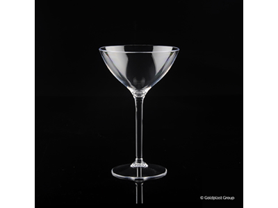 Cocktail glass 30 cl Gold plastic