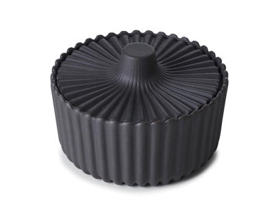 Sugar bowl with lid 10 cl Black Smooth Metal Pekoe