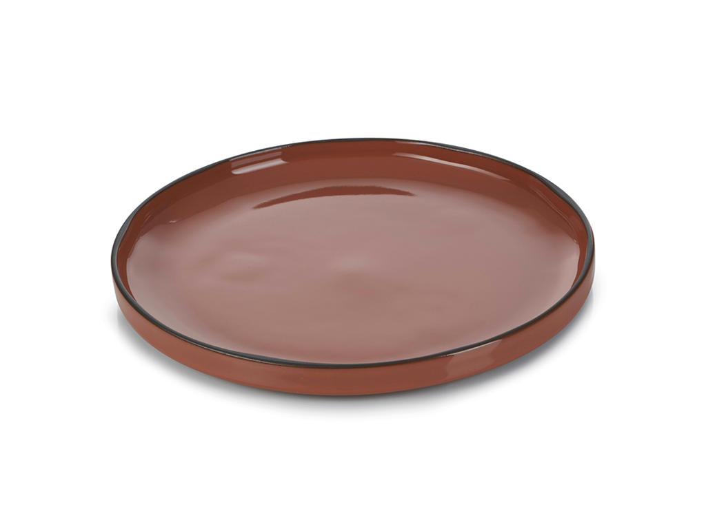 Plate Dessert Ø21 cm Brown Caractere