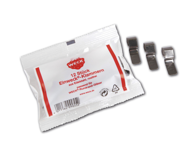 Weck clamp for preserving jars 12 pcs for 6 jars