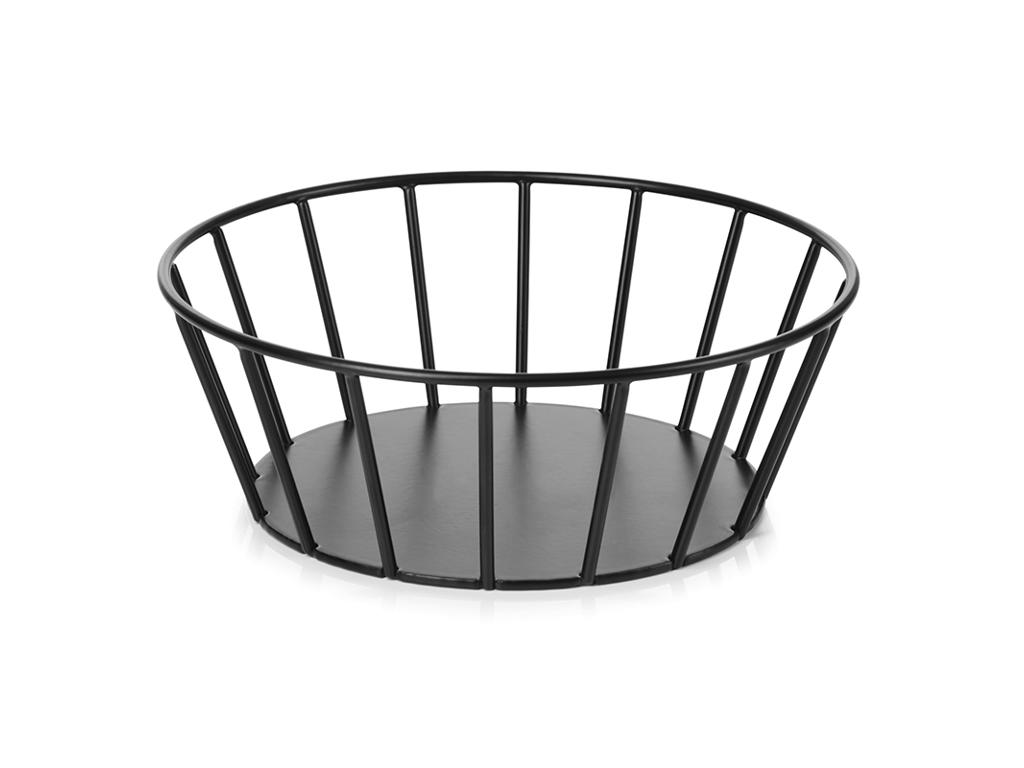 Bread basket Ø15 cm Black metal Inspired By