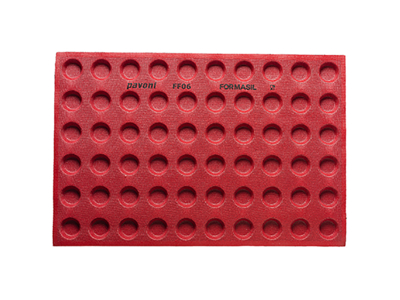 Baking mold Formasil 60 pieces round