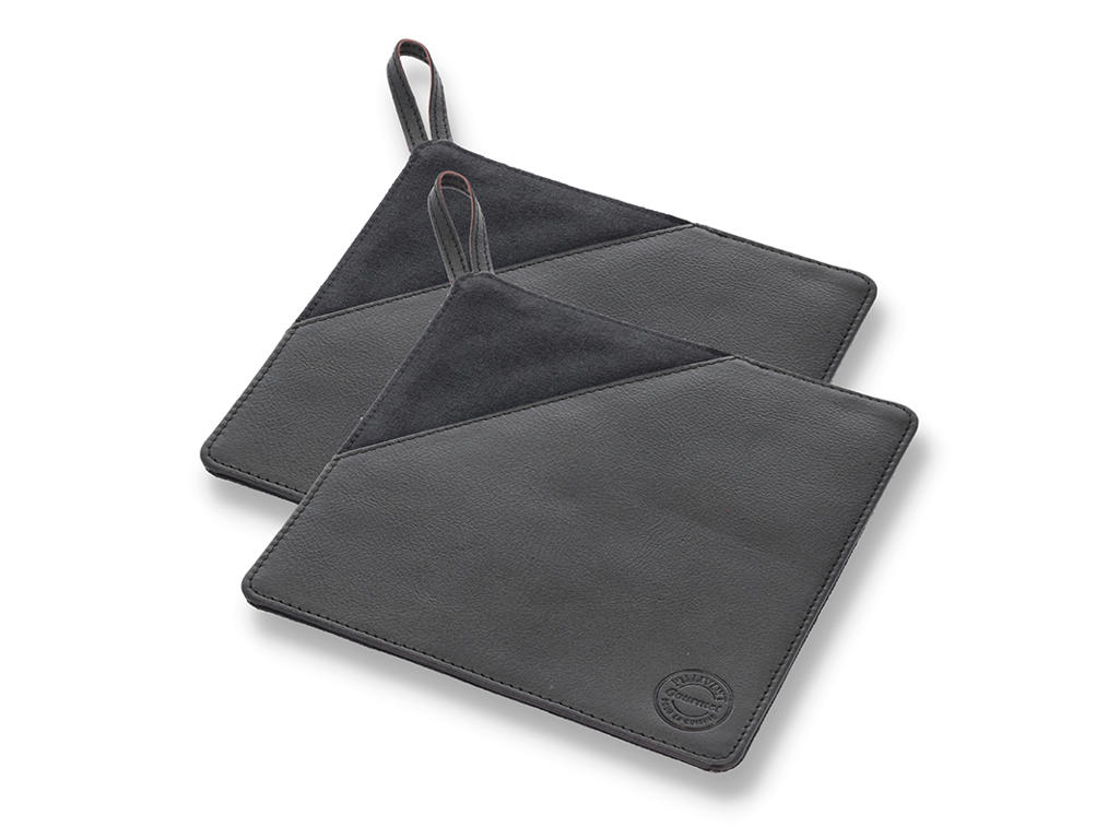 Pot Holder Pillivuyt Black Leather 2 pcs.