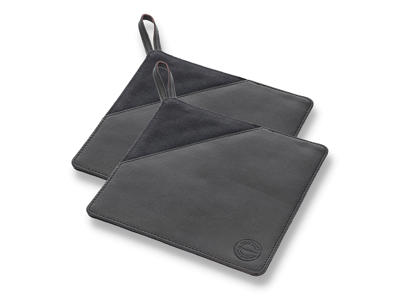Pot Holder Pillivuyt Black Leather 2 pcs.