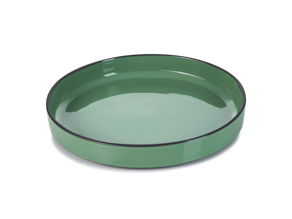 Plate Ø23 cm Green Caractere