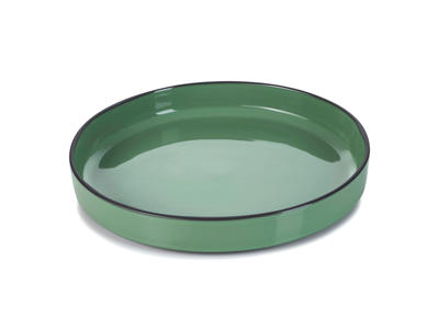Plate Ø23 cm Green Caractere