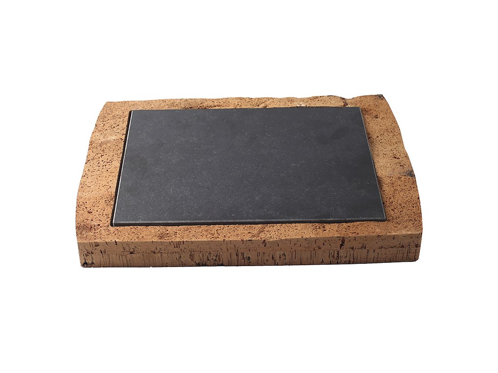 Plate Granite with cork holder 30x89x2