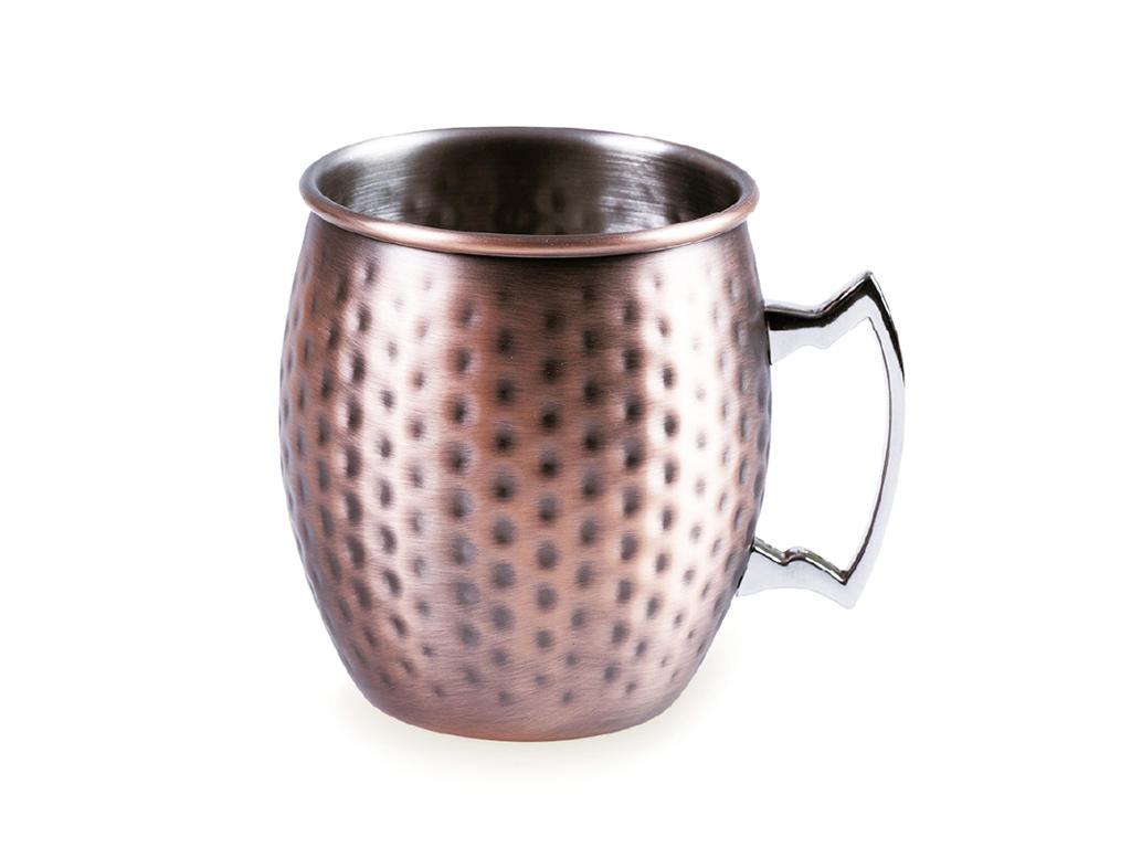 Mug w/handle matte copper Ø9 cm 55 cl