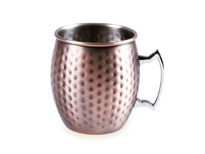 Mug w/handle matte copper Ø9 cm 55 cl